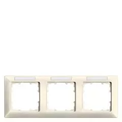   Siemens DELTA line 5TG25831, 5TG2583-1 3-as elektrofehér keret vízszintes elhelyezéssel címketartóval (Siemens 5TG25831 / 5TG2583-1)