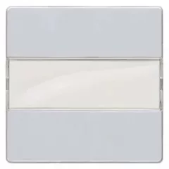   Siemens Delta i-system 5TG6250 1-es billentyű cimketartóval alumínium, Delta i-system ( 5TG6250)