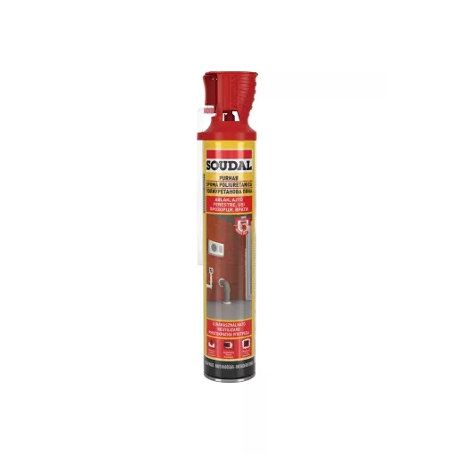 Soudal Genius Gun Szerelőhab 750 ml (103250) – Kézi purhab visszazárható Genius Gun adapterrel