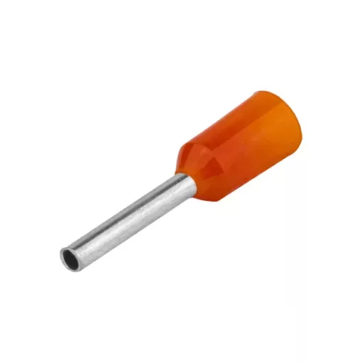 Tracon E010, érvéghüvely szigetelt, 0,5 mm2, narancs ( teljes hossz: 12 mm ) Tracon ( E010 )