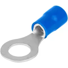   Tracon KSZ16-10 szigetelt szemes saru, 16mm2, M10, (d1=5,7mm, d2=10,5mm), kék, ónozott elektrolitréz