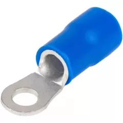   Tracon KSZ16-5 szigetelt szemes saru, 16mm2, M5, (d1=5,7mm, d2=5,3mm), kék, ónozott elektrolitréz