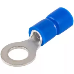   Tracon KSZ6 szigetelt szemes saru, 2,5mm2, M6, (d1=2,3mm, d2=6,4mm), kék, ónozott elektrolitréz