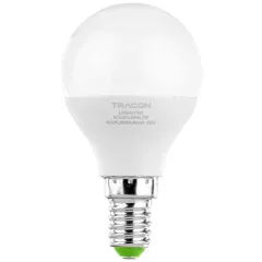   Tracon, LMG457NW, LED-es fényforrás, ( kisgömb alakú ) 7W-os teljesítményű, E14 foglalattal, 4000K-es színhőmérsékletü, SMD LED ( 500 lm ) Tracon ( LMG457NW )