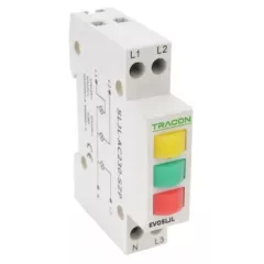   Tracon SLJL-AC230-SZP moduláris jelzőlámpa, 3db leddel (piros, sárga, zöld), 230V AC