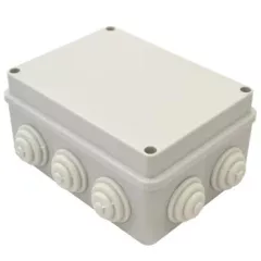   Tracon, TQBY15117, műanyag falon kivüli kötődoboz 150x110x70 lépcsős gumi átvezétővel IP44 világosszürke (Tracon TQBY15117)