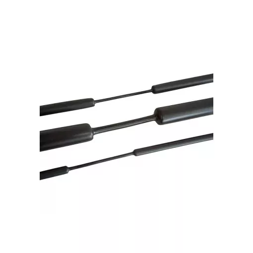 Tracon ZSVR48, gyantás zsugorcső, vékonyfalú, 4,8/1,6mm, 3:1 zsugorodás , fekete, 1 m-es Tracon (ZSVR48)