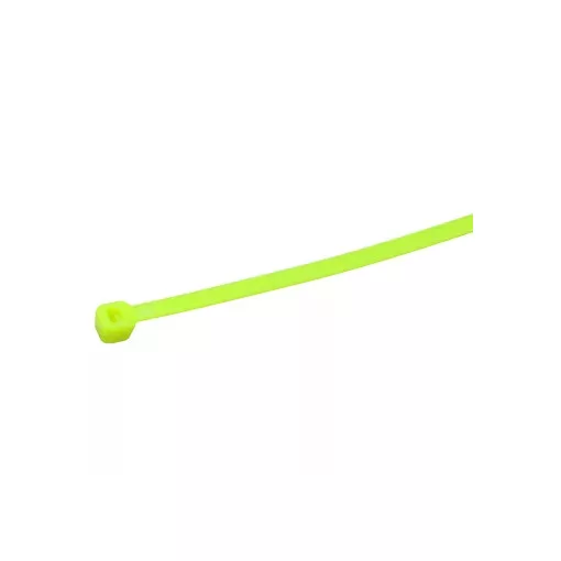 Tracon 230NZ, Normál kábelkötegelő, neon zöld 290×3.6mm, D=2-80mm, PA6.6