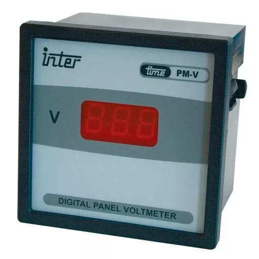 Tracon ACVMD-72-500, Digitális 1 fázisú váltakozó áramú voltmérő, direkt 72×72mm, 500V AC
