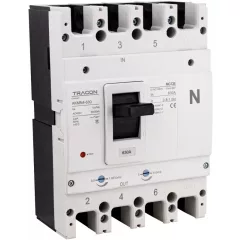   Tracon AKMN4-630 Kompakt megszakító 4P,630A,Ir=(0,8-1,0)In,400/415V, 50/60Hz, Icu=50kA, Ics=35kA