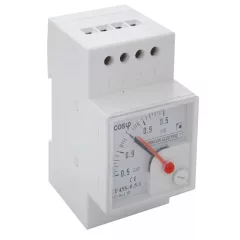  Tracon CF45S-0,5/1, Sínre pattintható analóg teljesítménytényező mérő 230V/5A