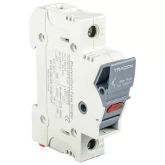   Tracon CFBL1P50 Szakaszolókapcsoló-biztosító hengeres bizt.hoz, maszkolható 50A, 14x51mm, Un=400V/690V, 1P, LED