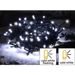   Tracon CHRSTOSC200CW Karácsonyi sziporkázó fényfüzér, kültéri/beltéri 230VAC, 5+20M, 200LED, 6W, hideg fehér ( 12000-13000K ) színhőmérséklettel, IP44 ( CHRSTOSC200CW )