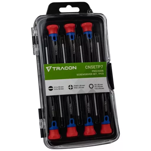 Tracon CNSETP7 Precíziós csavarhúzó szett 7pcs CRV