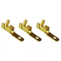   Tracon CS3, Szigeteletlen rátolható csatlakozó csap, sárgaréz 2,8×0,5mm, 0,5-1mm2
