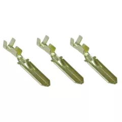   Tracon CS6B, Szigeteletlen rátolható rátolható csatlakozó csap, sárgaréz, rögz.csapos 6,3×0,8mm, 1-2,5mm2
