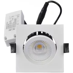   Tracon DLNCOBD13W, Négyzet alakú LED mélysugárzó, forgatható 230 V, 50Hz, 13W, 4000K, 1210lm, 60°, IP65,