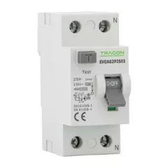   Tracon EVOAG2P2503 Áram-védőkapcsoló, 2 pólusú 25A, 30mA, 10kA, A