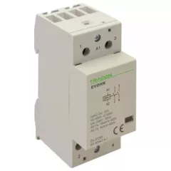   Tracon EVOHK2-63, Installációs kontaktor 230V, 50Hz, 2 Mod, 2×NO, AC1/AC7a, 63A,