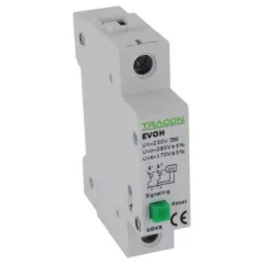   Tracon EVOH-UOVR, Feszültségcsökkenési-növekedési kioldó EVOH-hoz Un:230VAC, 50Hz, Udown:170VAC, Uup:270VAC