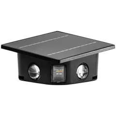   Tracon GARSL6 Napelemes kerti falilámpa 0,4W, 3000K, 36 lm, 3,7V/1300mAh Li, IP44