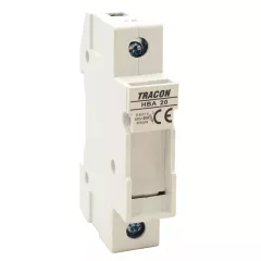   Tracon HBA-1P-20, Szakaszolókapcsoló-biztosító hengeres bizt.hoz, maszkolható 20A, 8x32mm; Un=230V/400V