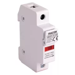   Tracon HBAPV-1P-30X Szakaszolókapcsoló-biztosító hengeres bizt.hoz,  PV  30 A, 10×38, Un=1000 VDC, DC-20B, IP20