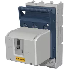   Tracon KETO-00-3/F/AM, Szakaszolókapcsoló-biztosító, szerelőlapra, lapos csatlakozó 690VAC, 440VDC, 160A, 3P, NH00