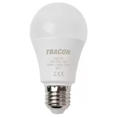   Tracon LA6012W, Gömb burájú LED fényforrás 230 V, 50 Hz, 12 W, 2700 K, E27, 1430 lm, 250°, A60,