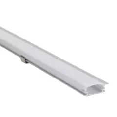   Tracon LEDSZPR2 Alumínium profil LED szalagokhoz, lapos, besüllyeszthető W=10mm - 2 méter hosszú