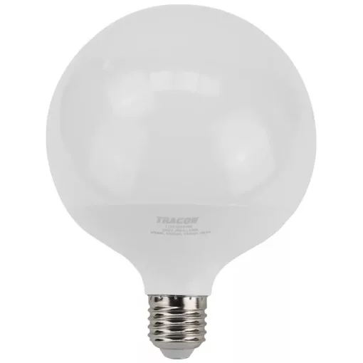 Tracon LGS12018W, Gömb burájú LED fényforrás SAMSUNG chippel 230V,50Hz,18W,3000K,E27,1520lm,270°,G120,SAMSUNG chip,