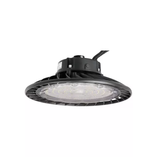 Tracon LHBC150W LED csarnokvilágító, kültéri,UFO forma 230 VAC, 150 W, 22500 lm, 4500K, 30000 h, IP65, 1-10V, EEI=D
