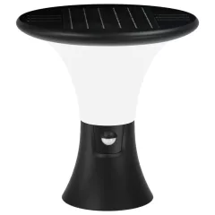   Tracon LSDP10W Napelemes LED állólámpa mozgásérzékelővel, fekete 10 W, 3000/4000/6000 K, 1000 lm, 22 cm, IP65, 3,7 V, 3,6 Ah