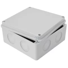   Tracon MED15157, Elektronikai doboz, világos szürke, teli fedéllel 150×150×70mm, IP55