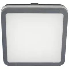   Tracon MFKNA18CCT LED mennyezeti lámpa színhőállító kapcsolóval,antracit 230V,50Hz,18W, 1850lm, 3000K/4000K/6500K, IP65,220×220mm,EEI=F
