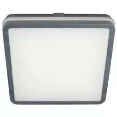   Tracon MFKNA24CCT LED mennyezeti lámpa színhőállító kapcsolóval,antracit 230V,50Hz,24W, 2500lm, 3000K/4000K/6500K, IP65,290×290mm,EEI=F