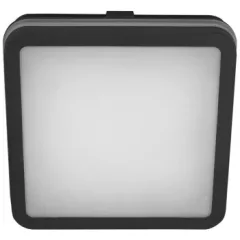   Tracon MFKNBL18CCT LED mennyezeti lámpa színhőállító kapcsolóval,fekete 230V,50Hz,18W, 1850lm, 3000K/4000K/6500K, IP65,220×220mm,EEI=F