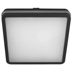   Tracon MFKNBL24CCT LED mennyezeti lámpa színhőállító kapcsolóval,fekete 230V,50Hz,24W, 2500lm, 3000K/4000K/6500K, IP65,290×290mm,EEI=F