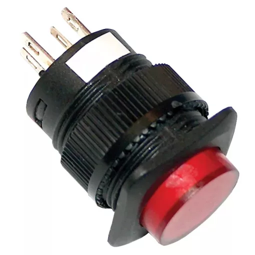 Tracon MNK-110R Mini jelzőlámpás nyomókapcsoló, piros 1×NO, 110V AC/DC