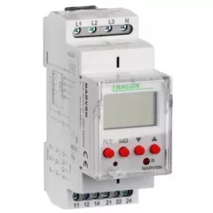   Tracon NARVSN Feszültségfigyelő relé 3 fázisra kijelzővel AC 230V L-N, U>,< 70-400V, 2CO 8AVAC (AC1)