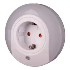   Tracon NLSCHUKO Éjszakai fény érzékelővel 230VAC, 50Hz, 0,42W, 15lm, CDS, 1xSCHUKO