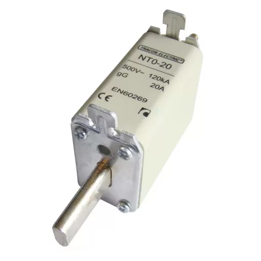 Tracon NTM0-63, Késes biztosító 500V AC, 63A, 0, 120kA, aM