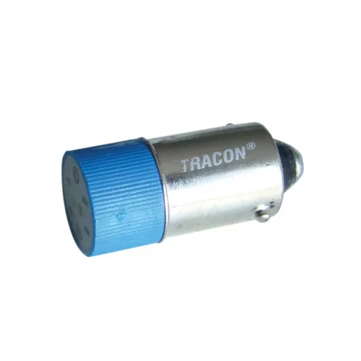 Tracon NYGL-ACDC230B LED-es jelzőizzó, kék 230V AC/DC, Ba9s