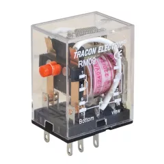   Tracon RM09-240AC Miniatűr relé 230V AC / 2×CO, (3A, 230V AC / 28V DC)