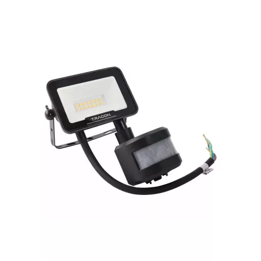 Tracon RSMDSM10W LED fényvető SAMSUNG chippel,mozgásérzékelős 220-240V AC, 10W, 4000K, IP65, 1000lm, EEI=F