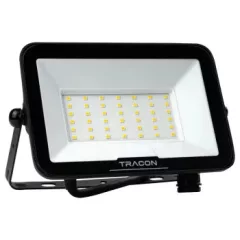   Tracon RSMDSU30W LED fényvető SAMSUNG chippel,mozgásérzékelő csatlakozóval 220-240V AC, 30W, 4000K, IP54, 3000lm, EEI=F