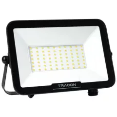   Tracon RSMDSU50W LED fényvető SAMSUNG chippel,mozgásérzékelő csatlakozóval 220-240V AC, 50W, 4000K, IP54, 5000lm, EEI=F