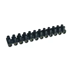   Tracon SF15A-U Flexibilis sorozatkapocs, U profil, 12 tag, fekete 10mm2, 450VAC, 50A, PE