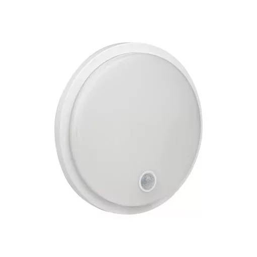 Tracon SLKS15W Mozgásérzékelős kerek fali lámpatest 230VAC, 15W, 140°, 2-9m, 10s-5m, 4500K , IP65, 1500lm, EEI=F