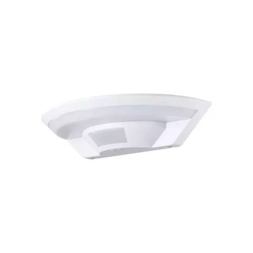 Tracon SLU15W Mozgásérzékelős fali lámpatest, fehér 230VAC, 15W, 120°, 2-9m, 10s-5m, 4500K , IP54, 1450lm, EEI=F